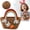Coffee, variant on Homesteed Easter Basket Personalized Kids Easter Baskets for Boys and Girls Woven Bunny Basket with Handle Egg Hunting Bucket for Candy Toys