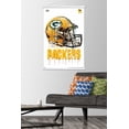 thumbnail image 2 of NFL Green Bay Packers - Drip Helmet 20 Wall Poster with Wooden Magnetic Frame, 22.375" x 34", 2 of 5