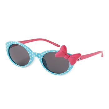 Disney Minnie Mouse Blue and White Polka Dot Child Sunglasseses