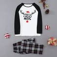 thumbnail image 2 of Christmas Pajamas for Family Pajamas Deer Plaid Print Long Sleeve T Shirt Top and Pants Xmas Sleepwear Holiday Outfit Matching Family Christmas Pajamas, 2 of 6