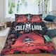 thumbnail image 2 of Culto al Cordero Conjunto de sábanas temático, trío de piezas, cómodo y amigable con la piel, diseño único, regalo de decoración para el hogar para familiares, amigos y fans,173cm *218cm, 2 of 6
