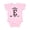 AD-Pink, variant on Letter E Monogram Tribal Arrow Girls Baby Bodysuit