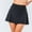 Black, variant on SDJMa Women's Fake Two-piece Running Casual Summer Sports Exercise Cycling Shorts Gym Yoga Pleated Skirt Tennis Skirt (with Pockets)