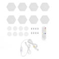thumbnail image 2 of Panel De Pared LED Con Luces Hexagonales, 8 Juegos, Fácil De Usar, Patrones Vibrantes, Luz De Pared Hexagonal, 16 Millones De Colores ABS Para El Hogar, 2 of 7