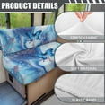thumbnail image 6 of Uorisanigo RV Dinette Cushions Covers Chair Cushion Slipcovers Stretch Blue Marble Butterfly RV Sofa Cover Loveseat Furniture Protectionr for Camper Car Seat 1 Backrest & 1 Bench Covers, 6 of 7