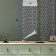 thumbnail image 6 of Ambesonne Dotted Peel & Stick Wallpaper for Home, Dotty Circles and Wavy Lines, 13"x36", Charcoal Grey White, 6 of 6