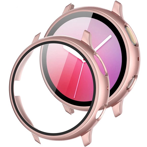 [PST] 40mm Samsung Galaxy Active Watch 2 Case Cover, 360°Full Protective Rugged Case Cover with Tempered Glass Screen Protector