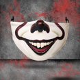 thumbnail image 1 of Máscara para adultos, máscara facial de Halloween, transpirable, fiesta de Halloween, disponible para hombres y mujeres, impresión fresca, e Afortunado Sencillez, 1 of 2