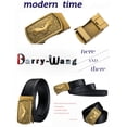 thumbnail image 3 of Cinturón Barry.Wang de cuero con hebilla de trinquete y correa ajustable 110-150 cm, 3 of 6