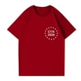 thumbnail image 4 of We the People 250th Anniversary USA Printed Womens Shirts, 1776-2026 250 Years Short Sleeves CrewNeck Graphic Tees for Womens, Womens Tops for 4th of July Independent Day Summer Red L, 4 of 6
