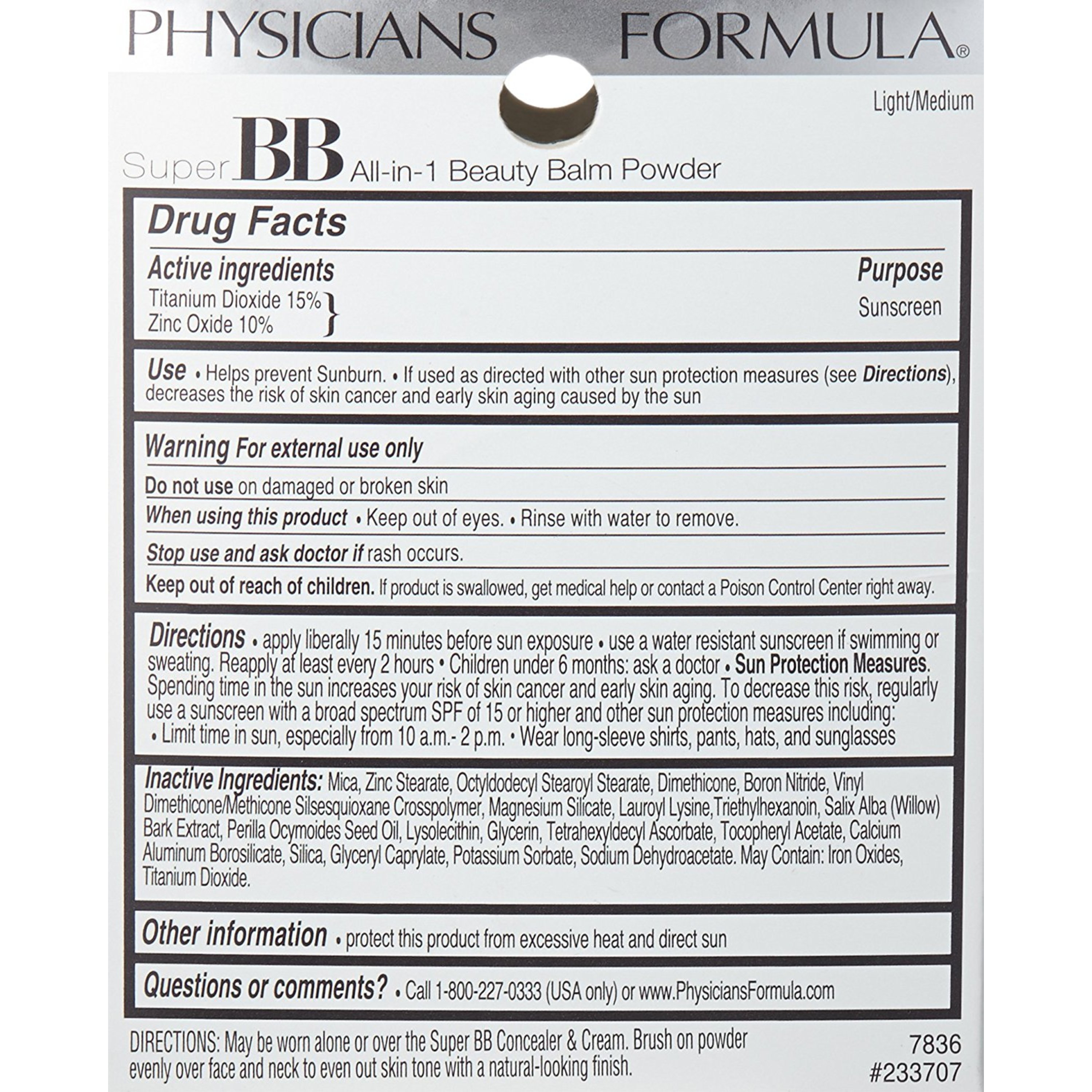 Physicians Formula Super BB™ 10-in-1 Beauty Balm Powder, Light/Medium - image 4 of 5