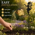 thumbnail image 4 of Rirool Solar Watering Can Light, Warm White Cascading Fairy Lights with 23.6 in Fairy Silhouette Garden Stake, Weather-Resistant Metal Outdoor Decor for Patio, Yard, Pathway and Lawn, 4 of 8