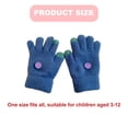 thumbnail image 2 of Guantes de punto mixto para pantalla táctil para niños que envían mensajes de texto, guantes de invierno para clima frío para niños y niñas838, 2 of 5