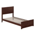 thumbnail image 5 of AFI Berkshire Twin-XL Wood Low Profile Platform Bed with Matching Footboard, Walnut, 5 of 9