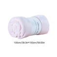 thumbnail image 2 of Warm Soft Flannel Throw Blanket Sofa Bed Bedspread Travel for Bed Sofa Pink 100cmx150cm, 2 of 8