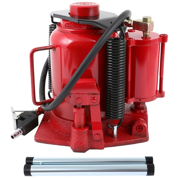ECCPP Pneumatic Air Hydraulic Bottle Jack Heavy Duty 30 Ton Red
