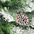 thumbnail image 5 of Northlight Medium Flocked Angel Pine Artificial Christmas Tree with Pinecones - 4' - Unlit, 5 of 7