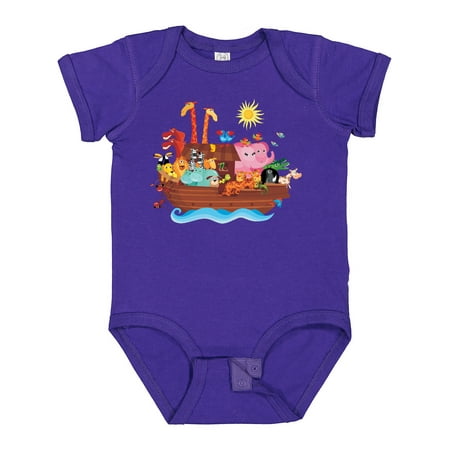 

Inktastic Animal Ark Bible Story Christian Gift Baby Boy or Baby Girl Bodysuit