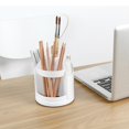 thumbnail image 2 of Soporte creativo de 360 grados con rotación para bolígrafo, caja de almacenamiento de tazas circulares de lápices, papelería de escritorio, Organi Feliz Sencillez, 2 of 5