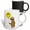 Multicolor, variant on 3drose, Cute Funny Sloth with Smiling Face Balloon Cartoon, 11oz Two-tone Yellow Mug