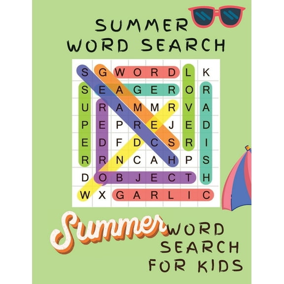 Summer Word Search for Kids: Word Search Book for Children, Word Searches for Kids Summer Word Find Book, (Paperback)