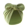 thumbnail image 1 of Turbante de algodón para bebé, niña y niño, gorro con nudo de flores, Orejas de conejo, gorros para recién nacidos, accesorios para el cabello para niños pequeños, 1 of 4