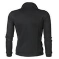 thumbnail image 5 of XAOWF Men'S Slim Fit Zip-Up Sweatshirt Solid Color Lightweight Breathable Windproof Long Sleeve Stylish Sportswear Everyday Wear 2025 Autumn Versatile Trendy Tops, 5 of 5