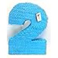 thumbnail image 2 of 20" Tall Solid Light Blue Number Two Pinata Second Birthday, 2 of 2