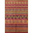 thumbnail image 1 of Ahgly Company Machine Washable Indoor Rectangle Industrial Modern Crimson Red Area Rugs, 4' x 6', 1 of 7