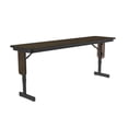 thumbnail image 3 of Correll Adjustable Height 3/4" High Pressure Folding Seminar Table in Walnut, 3 of 10