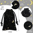 thumbnail image 2 of 30 bolsas Hillban de terciopelo negro con cordones de 2 x 3 pulgadas para joyas con forma de estrella lunar, bolsas para joyas para embalaje de regalos, bodas, aniversarios, Navidad, Eid Mubarak, 2 of 7