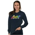 thumbnail image 4 of XOMG POP Brooklynn Sunshine Star Women Plus Size Long Sleeve Tee Brisco Brands 2X, 4 of 5
