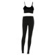 thumbnail image 4 of Conjunto de mallas y pantalones con sujetador deportivo para mujer, ropa de yoga, traje de entrenamiento físico (negro M), 4 of 8