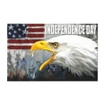 thumbnail image 2 of TOPRenddon Independence Day Decorations - Extra Large Patriotic Hanging Flag with Eagle Design, Fade-Proof Outdoor/Indoor Photo Backdrop for July 4th Parties - 59”x35” USA Flag Wall Decor, 2 of 8