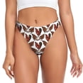 thumbnail image 1 of Fotbe A Rooster With Chickens Tanga Sin Costuras para Mujer con Estampado – Panties Invisibles, Transpirables y Cómodos para Uso Diario-X-Large, 1 of 6