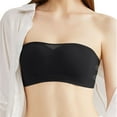 thumbnail image 2 of TEVEQ Strapless Bra for Women, Wireless Non-Slip Padded Bandeau Bra, Seamless Push Up Tube Top Bralette Womens Strapless Underwear Womens No Rings Summer Thin Non Slip Gather Tube Top Wrap Bra Bra, 2 of 7