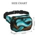 thumbnail image 4 of Fotbe Blue Viper Snake Cangurera Cuadrada con Estampado de Doble Capa, Bolsa de Cintura Ajustable Mini para Hombres y Mujeres, 4 of 9