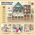 thumbnail image 2 of Topcobee Set of 4 18 Inch Stackable Bentwood Dining Chairs with Round Top, Chairs for Dining Table, Kitchen Chairs-Natural, 2 of 6