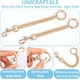 thumbnail image 5 of 2 cadenas de aleación para bolso, color oro claro, extensores de 16 cm, cadena metálica para bolso de hombro con anilla de resorte y gancho giratorio, 5 of 9