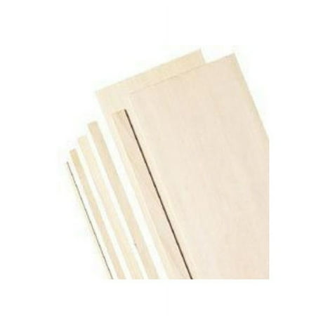 Alvin 4" Bass Wood Sheets 3/32"