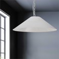 thumbnail image 2 of Dainolite Presley Large 1-Light 100W Incandescent Fabric Pendant in Matte White, 2 of 2