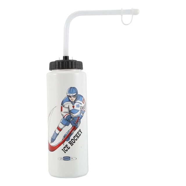 Botella de Agua para Hockey Sobre Hielo 1000 ML PortáTil Alta Capacidad FúTbol Deportiva DiseñO CláSico B