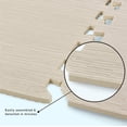 thumbnail image 5 of Yes4All 12 pcs Interlocking Exercise Foam Mats, Cover 48 SQFT, 7/16 inch, Walnut Wood Light Color, 5 of 9