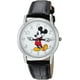 thumbnail image 2 of Reloj analógico-cuarzo Mickey Mouse Disney para hombre con correa de cuero sintético negro, 2 of 2