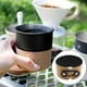 thumbnail image 5 of Estuche para tazas de cuero PU de corcho portavasos ajustable para café té bebidas frías y calientes, 5 of 9