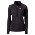 thumbnail image 2 of Women's Cutter & Buck Black Washington Nationals City Connect Adapt Eco Knit Recycled Half-Zip Pullover Top, 2 of 3