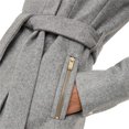 thumbnail image 5 of Vero Moda - Women's Belted Wool Blend Coat Grey Size X Large, 5 of 7