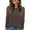 Brown_#12, variant on Nokdvo Womens' Sweatshirts Lightweight Striped Crewneck Pullover Long Sleeve Casual Loose Fit Basic Tees,Red XL