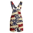 thumbnail image 4 of Men's Casual Jumpsuit USA Flag Denim Overalls One Piece Outfit 250th Independence Day Workwear Pants, 4 of 6