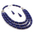 thumbnail image 2 of Femmes Multi-Couches Collier Perles de Mode Collier Choker avec Boucles d'Oreilles et Bracelet, 2 of 5